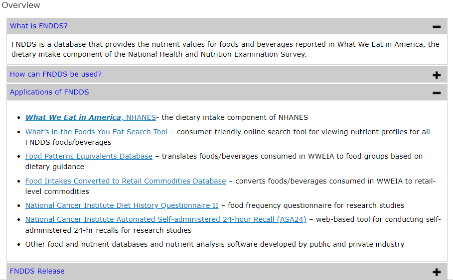 USDA website preview
